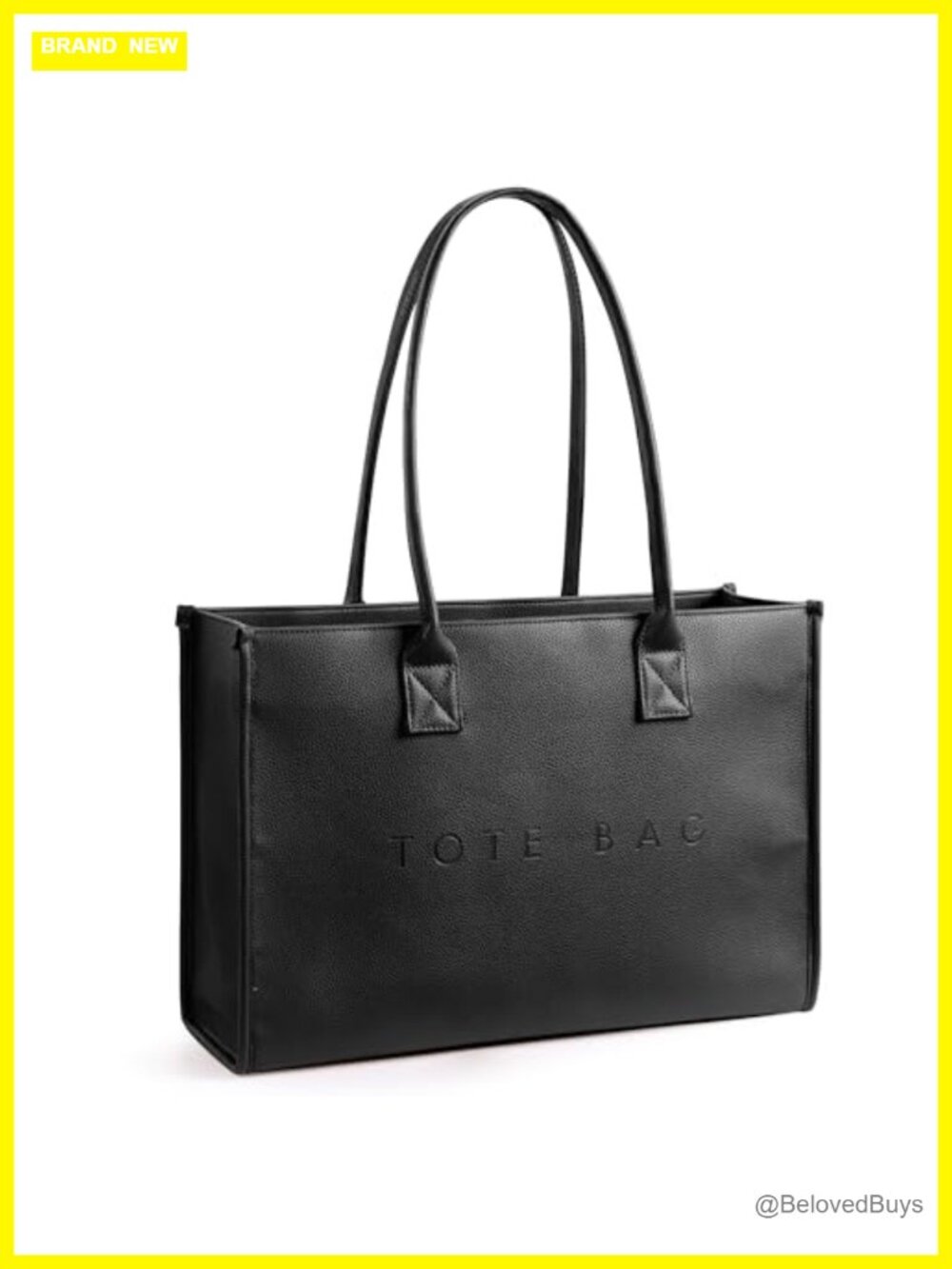 Oversize PU Leather Tote Bag Women Weekender Travel Handbag Large Capacity